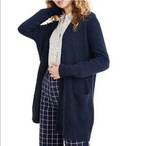 Madewell Ryder Cardigan  Sweater Navy Merino Wool Alpaca Blend Women's Sz XS